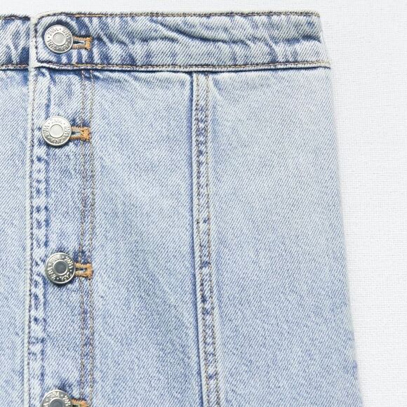 ZARA TRF STRAPLESS DENIM JUMPSUIT 8197/059 - Picture 7 of 10